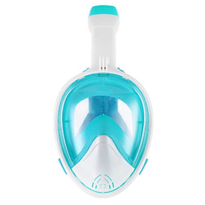 RobinEllis Máscara de Buceo Conjunto de Máscara de Snorkel de Cara Completa con Sistema de Respiración Avanzado Antivaho Máscara de Natación para Niño