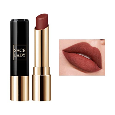 Barras de labios Nude Waterproof mate Barras de labios 7 Barras de labios antiadherentes Mate Brillo de larga duración y colores blancos aterciopelado