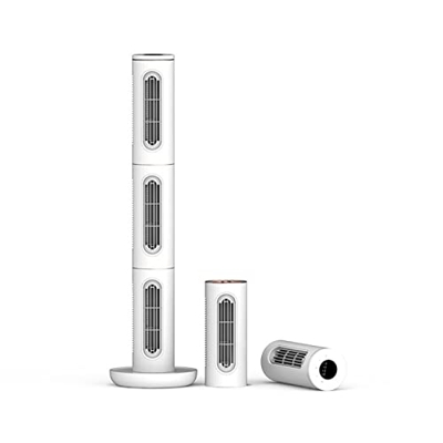 Shykey Ventilador Sin Aspas Ventilador De Torre Vertical De Doble Uso De Escritorio Con Control Remoto Ventilador De Aire Acondicionado Portátil Desmo