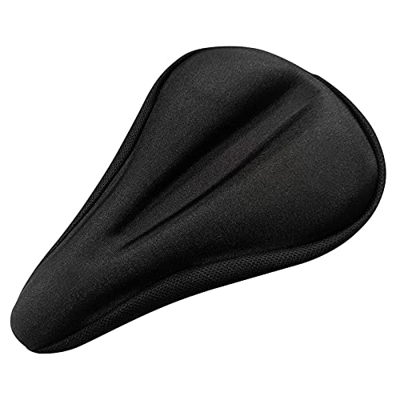 Pad Cycle Comfort Gel Bike - Funda para sillín de bicicleta de montaña, accesorio para bicicleta de montaña (negro, talla única)