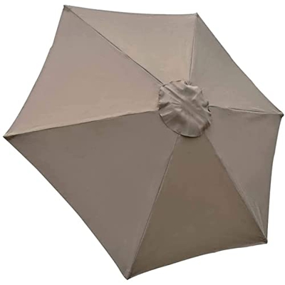 JIEXUHDE Parasol de Repuesto para sombrilla, Toldo de Repuesto para sombrilla Parasol, toldo para Exteriores, antiultravioleta, Tela de Repuesto de Po