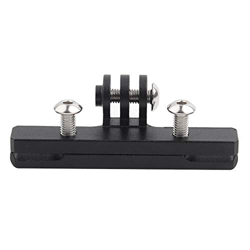 Uxsiya Clip de cojín de silla de montar para bicicleta, agujero roscado fijo, procesamiento CNC, negro para cámara Hero4 para cámara Hero5 características