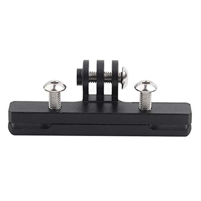 Uxsiya Clip de cojín de silla de montar para bicicleta, agujero roscado fijo, procesamiento CNC, negro para cámara Hero4 para cámara Hero5