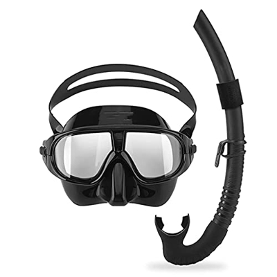 Desconocido Máscaras de Buceo Snorkel Unisex Equipo de Buceo de Alta definición Natación Impermeable y antivaho Hecho de Silicona (Color : B) (A)