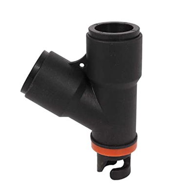 Meideli Conector de válvula de Barco, Adaptador de válvula de Aire Anti corrosión para Barco, plástico útil Resistente y Resistente Negro