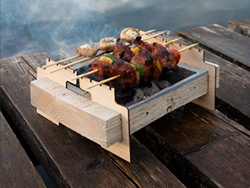 Deals - Barbacoa de carbón desechable (incluido), portátil, ecológica, totalmente fabricada con materiales naturales, lista para usar en 5 minutos. Se precio