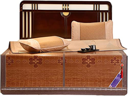 Colchoneta de Verano Tamaño de reina de la alfombra for dormir de verano, ropa de cama de colchón de bambú plegable de doble cara carbonizada, suave y en oferta
