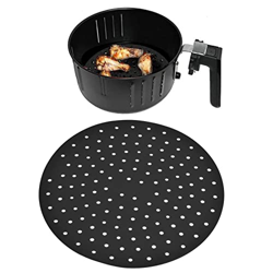 Revestimiento de freidora de aire reutilizable de 20 cm, revestimientos de freidora Antideslizante Redondo Cocina Freidora Estera Revestimiento de vap características