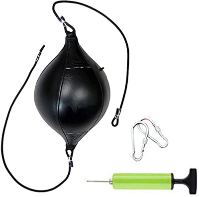 Mavoorick Cajas de Bolas de Doble Punta de Cuero sintético con Bomba y Gancho, Bola de Velocidad de Boxeo de Doble Punta, Bola de Golpe para Entrenami