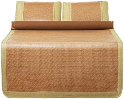 Colchoneta de Verano Summer Sleeping Mat Bamboo Life Home Mattres de enfriamiento Top Mat de Aire Acondicionado Smooth Air Acondicionado Tres Piezas p