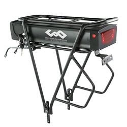 Batería de Bicicleta eléctrica de Rejilla Trasera 48V 17.5Ah batería de Iones de Litio para Motor de 100-1000W, batería de Bicicleta eléctrica con 30A características