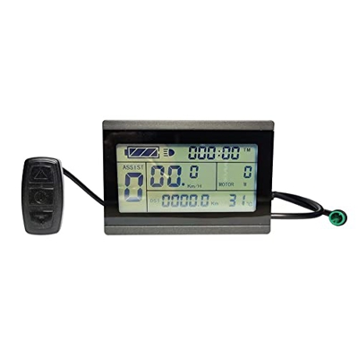 SPORTARC Exhibición eléctrica de la bicicleta, 5pin Ebike KT LCD3 pantalla medidor panel para los controladores de la serie KT 24 36 48 V