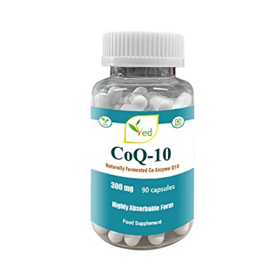 Ved Best CoQ10 de alta absorción, vegetariano, sin gluten, suplemento dietético, 300 mg 90 cápsulas vegetarianas