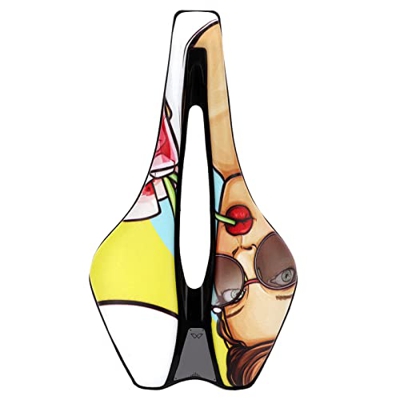 GUOG Cojín para Asiento de Bicicleta, Fórmula de Espuma EVA, Asiento Cómodo, Rodamiento de 120 Kg para Bicicleta de Montaña Y Carretera(Escribe un)