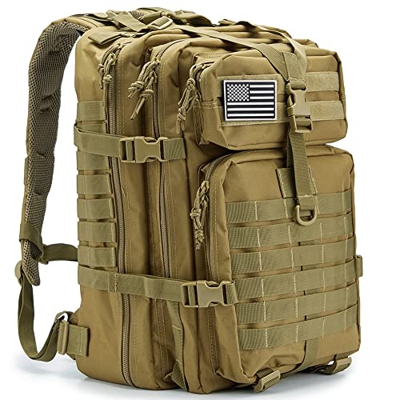 QT&QY Mochilas Militares Tácticas 45L Molle Mochila de asalto del ejército Bolsa Bug Out de 3 días mochila de senderismo para acampar