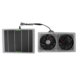 Conjunto de Ventilador de Panel Solar, Kit de Ventilador de Panel Solar de Plástico de Silicona Impermeable 100W 12V para Invernadero para el Hogar precio