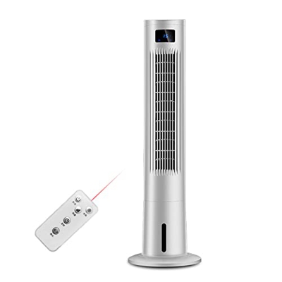 Shykey Ventilador Sin Aspas Ventilador De Torre Portátil Con Control Remoto Humidificación Purifica El Aire Enfriador De Aire Compacto Extraíble Para 