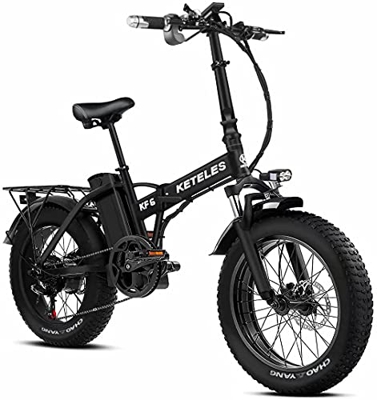 Bicicleta eléctrica Plegable con neumáticos Gruesos, batería extraíble de 48 V 18 Ah, 20 × 4,0 Pulgadas, duración de la batería Auxiliar de hasta 65-8
