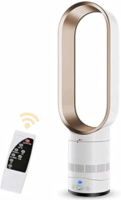 STTTBD Enfriador de Ventilador sin aspas de 16 Pulgadas con Ventilador de Torre de Piso silencioso con Control Remoto Ideal para el hogar, el Dormitor