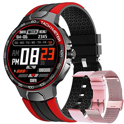 Smartwatch Relojes Inteligentes Hombre, Reloj Inteligente con Pulsómetro, Cronómetros, Calorías, Monitor de Sueño, Impermeable IP68 Reloj Deportivo pa