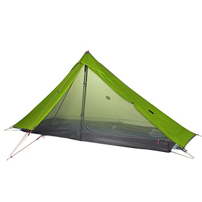 LUNLUN Al Aire Libre 1 Persona Tienda de Campamento Ultralight 3/4 Professional de Temporada 20d sin caña, for montañismo, Acampar (Color : Green, Siz