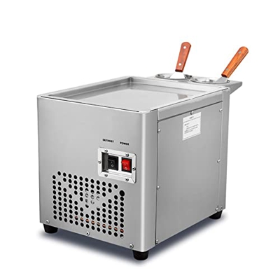 SECJSKJ Ice Cream Maker Machine Fabricante de Yogurt Frito eléctrico Fabricante de Helados de Helado de Helado de Helado de Helado Helado casero