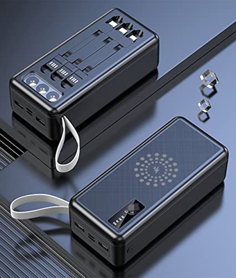 Power Bank, Cargador Portátil USB C De 22.5W 30000Mah, Paquete De Batería De Carga Rápida PD3.0 QC4.0 con Pantalla LED para I-Phone 12 11 XS Samsung S