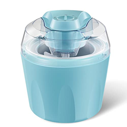 Fabricante de helados,Máquina de helados con control de una perilla y tolva de ingredientes, receta incluida, helado casero, yogur helado, helado de s características