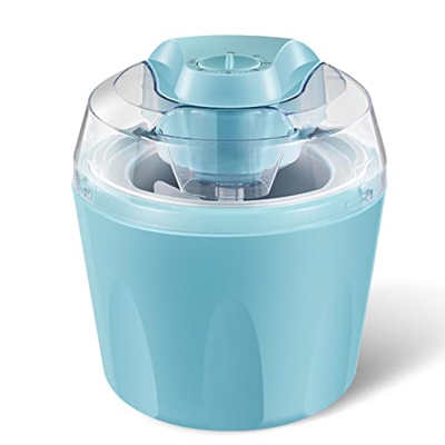 Fabricante de helados,Máquina de helados con control de una perilla y tolva de ingredientes, receta incluida, helado casero, yogur helado, helado de s