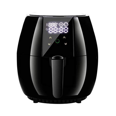 SKED Freidora de Aire multifunción de 4,5 l, freidora de Aire Libre de Aceite de Pollo, freidora de Pizza, freidora de Aire Profunda eléctrica LCD tác