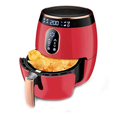 SKED Aspecto Elegante, freidora de Aire sin Aceite Inteligente LCD de Gran Capacidad, freidora eléctrica doméstica de Calentamiento rápido, hogar y Co