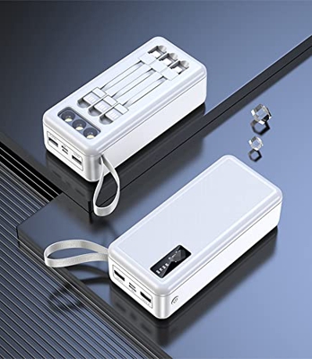 NIANXINN Batería Externa Movil 30000Mah, Cargador Portátil De Carga Rápida Power Bank USB C para I-Phone 13/11/12 Pro MAX, I-Pad, Compatible con Samsu
