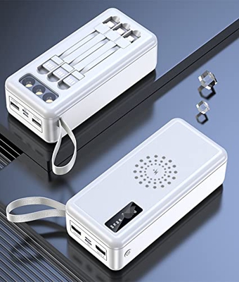 Power Bank, Cargador Portátil USB C De 22.5W 30000Mah, Paquete De Batería De Carga Rápida PD3.0 QC4.0 con Pantalla LED para I-Phone 12 11 XS Samsung S