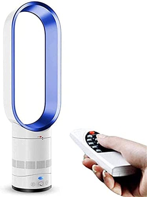 STTTBD Ventilador de Piso sin aspas Ventilador de Pedestal silencioso y táctil Ventilador de Torre oscilante con Control Remoto Circulador de Aire Ide