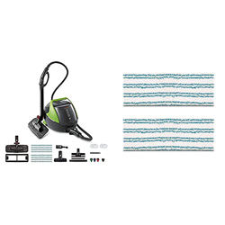 Polti Vaporetto PRO95_Turbo Flexi, Limpiador a Vapor, 5 bar, Cepillo Vaporflexi, Made in Italy + Polti Kit de 2 mopas para cepillo vaporflexi paeu0340 en oferta