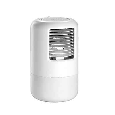 Enfriador de aire personal, mini aire acondicionado portátil táctil de tres velocidades 3 en 1, luces de ambiente de siete colores Temporización de es