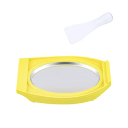 SECJSKJ Ice Cream Maker Machine Máquina de Yogurt salteada Mini máquina de Hielo Frito de Hielo Frito for niños Frutas Fritas Fritas Bandeja de Hielo  características