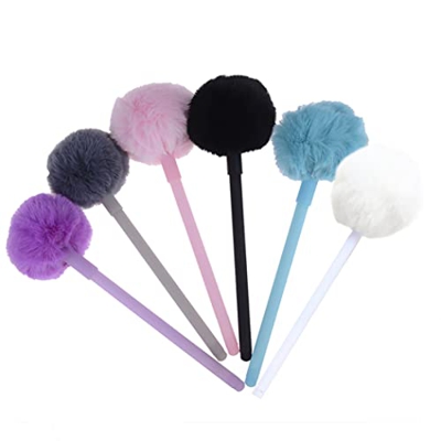 Mirnoadic 6 Piezas Lindas Bolas de Pelota esponjosas Herramienta de Escritura Creativa de papelería Creativa de papelería Escolar Suministros para Est
