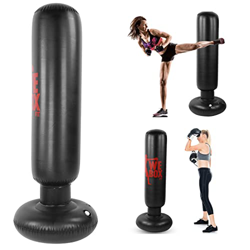 SANON Bolsa de boxeo inflable de fitness, bolsa de boxeo inflable de 160 cm, bolsa de boxeo de pie libre perfecta para boxeo, karate en oferta
