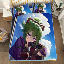 ACOSDARY Impacto de Genshin: kuki shinobu Sonreír Colchón, Microfibras de impresión 3D Alfombrilla de seda de hielo de anime, almohadilla de enfriamie precio