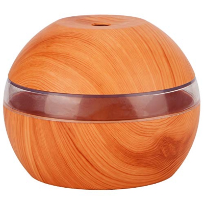 Mini Humidificador de Grano de Madera, Difusor de Aroma, Luz Nocturna, Máquina Humidificadora Duradera de Gran Capacidad para Oficina