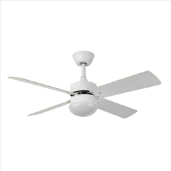Ventilador blanco con luz SOFIA motor DC FABRILAMP precio