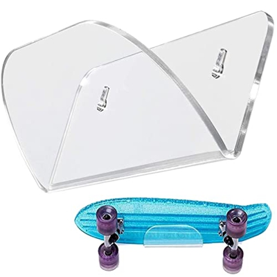 Maodom Portapatinetas Transparente | Organizador de monopatín montado en la Pared de acrílico Resistente para el hogar - Longboard Rack Skateboard Acc