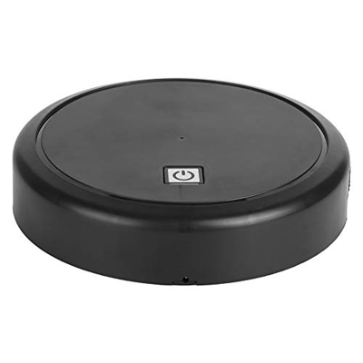 Robot de Barrido, Barredora Portátil 3.7V 3W DC Motor de Alta Eficiencia con Cable de Carga USB para Oficina para el Hogar(Negro)