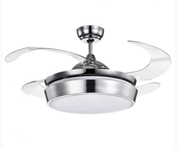 BEL AIR HOME - Ventilador de Techo Serie SIMUN con Motor DC y Aspas Desplegables con Luz Led 36W (3000K, 4000K, 6500K) Con Mando a Distancia Incluido  precio