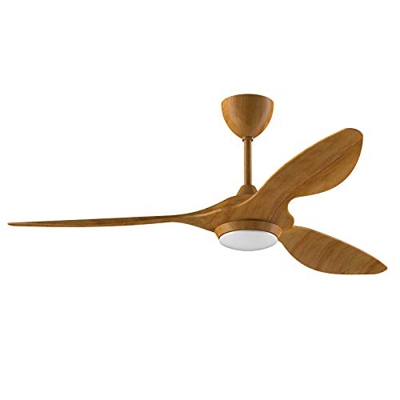 reina 132CM Ventilador de techo con luz LED regulable, control remoto, cuchillas modernas, motor reversible silencioso, 6 velocidades, temporizador (a