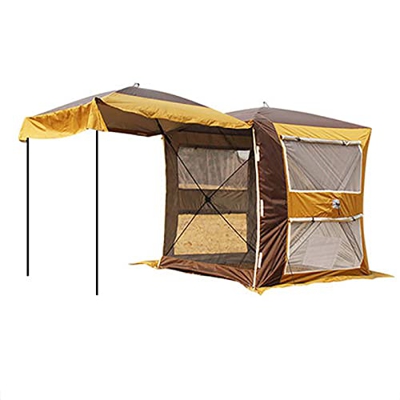 Carpa para Autos SUV, Carpas Familiares Multifuncionales para 3~4 Personas Al Aire Libre, con Revestimiento Resistente a Los Rayos UV, Almohadilla a P