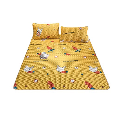 Colchoneta de verano de látex Colchoneta suave para aire acondicionado de tres piezas Colchoneta de seda de hielo de verano Cama lavable y plegable (C