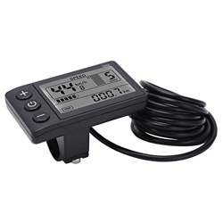 Pantalla LCD S866 para Bicicleta eléctrica, Pantalla Grande SM Plug Panel de Pantalla LCD para Bicicleta eléctrica ABS Resistente al Agua IP65 Durader en oferta