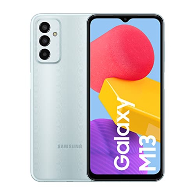 Samsung Galaxy M13 – Teléfono Móvil Libre Android, Smartphone con 4GB de RAM, 128 GB de Almacenamiento, Azul Claro [Versión española]